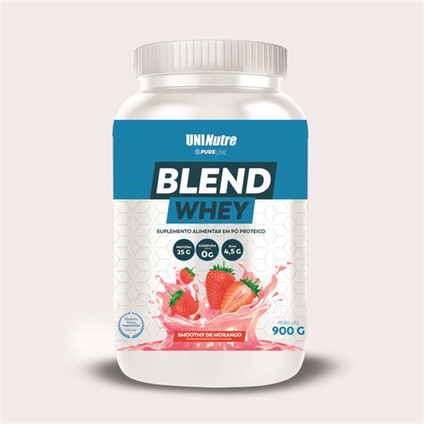blend whey poderoso blend   de proteinas por dose uninutre