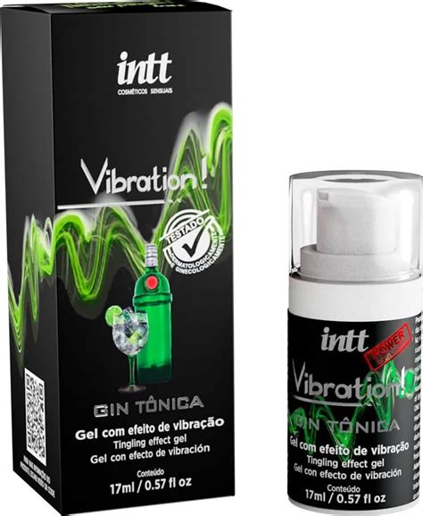 Gel Efeito Vibração Intt Vibration 17ml Sabor Gin Tônica Sex Shop