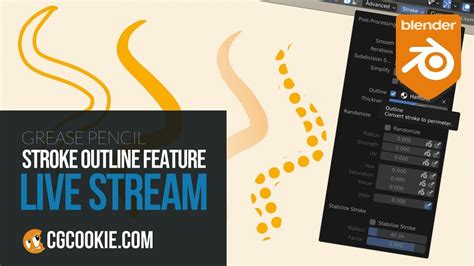 Outlining Grease Pencil Strokes In Blender YouTube
