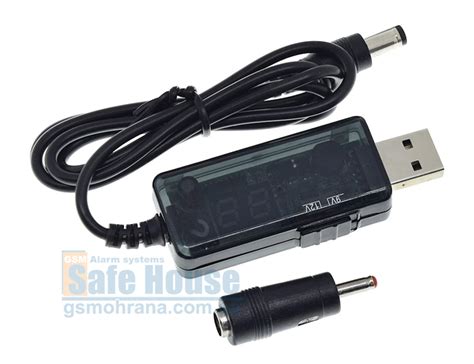Повышающий USB преобразователь напряжения питания 9/12В