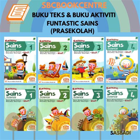 sbcbbuku teks buku aktiviti funtastic sains prasekolah shopee