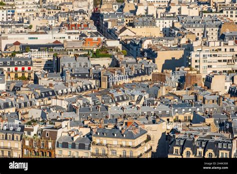 France Paris Zinc Roof Of Paris Haussmannian Building 16th