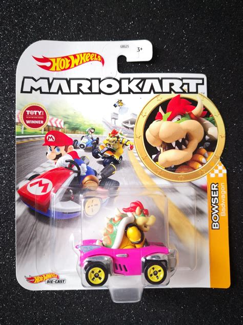 Hot Wheels Mario Kart Bowser Badwagon Nintendo Pink Hobbies Toys