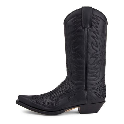 Botas Sendra Cuervo Trenzado Negro