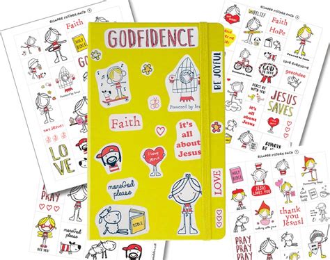 Printable Christian Stickers Planner Stickers Journal Stickers Bible ...