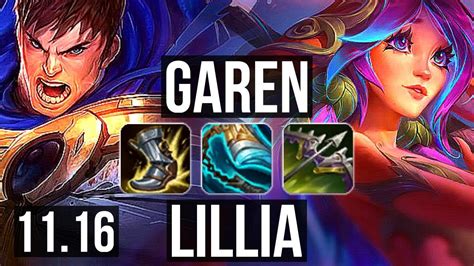 Garen Vs Lillia Top 8 Solo Kills Rank 6 Garen 600 Games