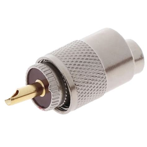 Adaptador De Conector De Soldadura Recta Enchufe Macho UHF PL259 1