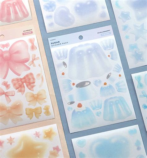 sugar sticker pack  sheets
