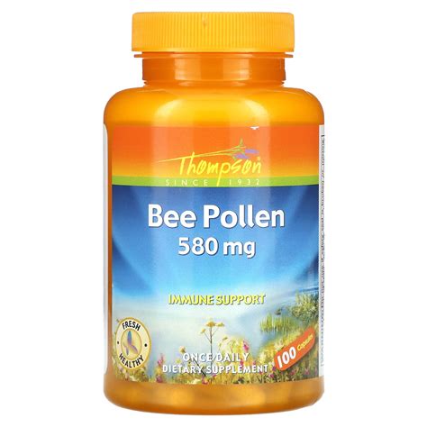 Thompson Bee Pollen 580 Mg 100 Capsules