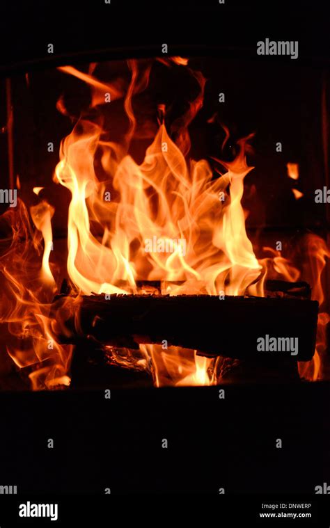 fire in oven Stock Photo - Alamy