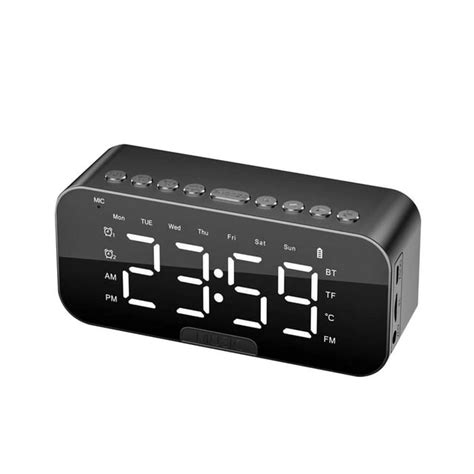 Toprenddon Digital Alarm Clock Digital Clock Bluetooth Speaker