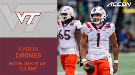 Vt Qb Kyron Drones Runs All Over The Green Wave Youtube