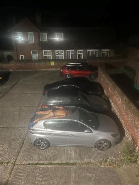 Nude Where S My Car Almost Naked Drunk Man Falls Asleep On Top Of Vehicle