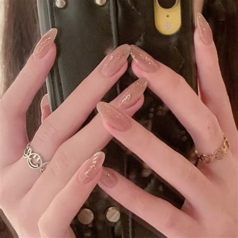 Jual Pcs Free Lem Kuku Oval Panjang Blink Nude Kuku R Shopee Indonesia