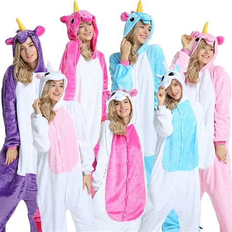 Kigurumis Unicornio - Kigurumi Unicórnio Dos Desenhos Animados Pijamas Macacões Mulheres ...