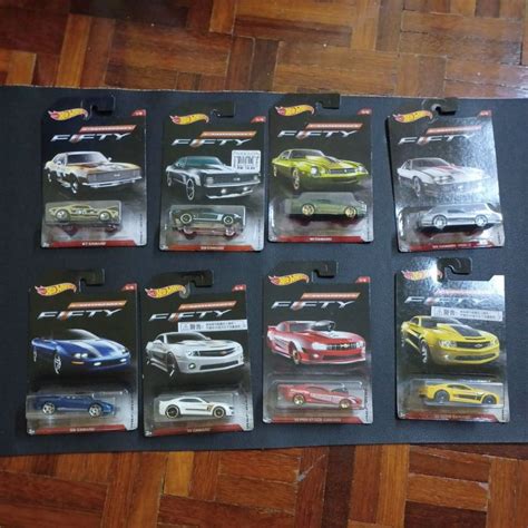 Hot Wheels Camaro Fifty All Cars Complete Set With Camaro Open Hood Shopee Malaysia