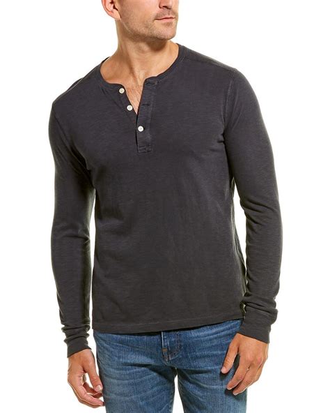 Jcrew Henley Shirt In Black For Men Lyst