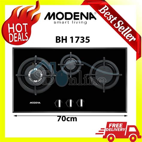 Jual Harga Murah Modena Kompor Tanam Built In Hob Gas 70 Cm 3