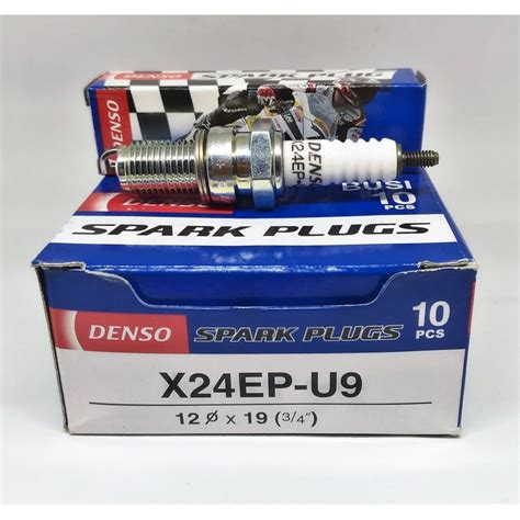 Jual Busi Denso X24EP U29 Asli Utk Motor Sport Honda Yamaha Suzuki 1 Pc