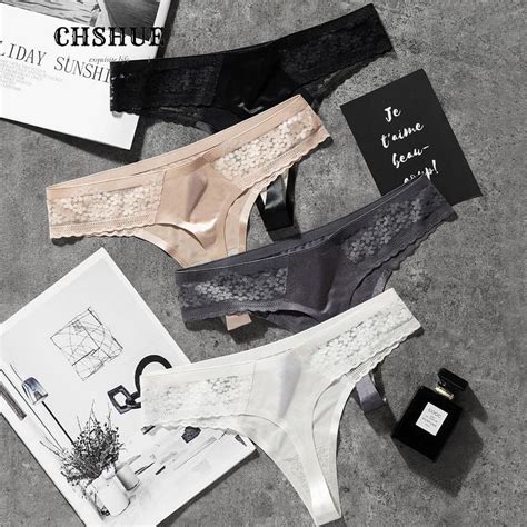 Ice Silk Thong Women S Lace Flower Panties Sexy Seamless G String Underwear Bikini Lingerie