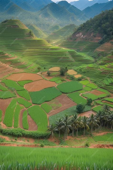 Sugar Cane Plantation Agriculture in Muang Long North Laos | Premium AI