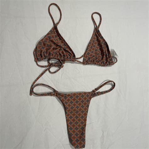 Bikini Set Size 6 20 Depop