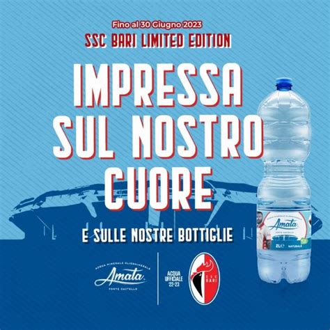 Acqua Amata Lancia La Nuova Limited Edition In Collaborazione Con Ssc Bari