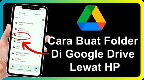 Cara Membuat Folder Di Google Drive Lewat HP YouTube