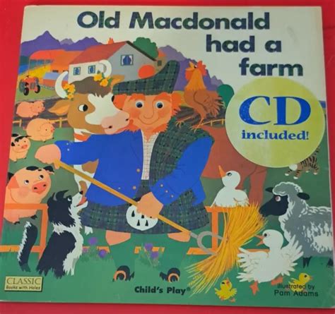 Vintage 1975 Childrens Book Old Macdonald Had A Farm Book And Cd £935