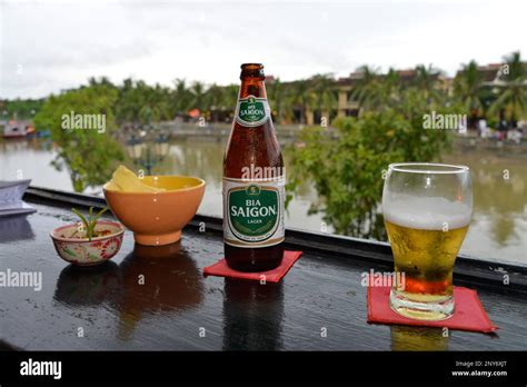 Bia Saigon Thu Bon River Hoi An Vietnam Stock Photo Alamy