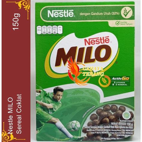 Jual Nestle Milo Sereal Coklat 150g Cereal Gandum Rasa Cokelat Dan Malt