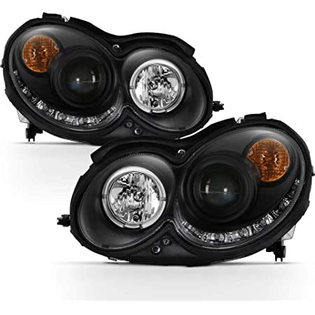 Amazon Zmautoparts Halo Led Drl Projector Headlights Headlamps