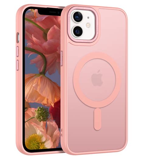 YINLAI Magnetic iPhone 12 Case and iPhone 12 Pro Case Magsafe Translucent Matte Phone Case Slim