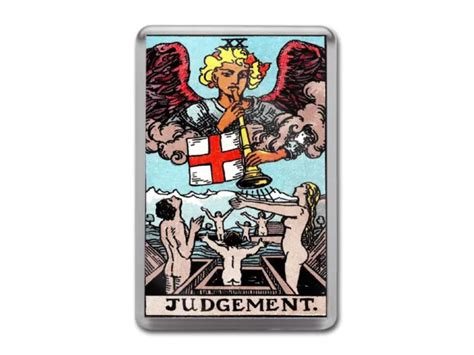 JUDGEMENT TAROT CARD Major Arcana Rider Waite Quality Fridge Magnet EUR