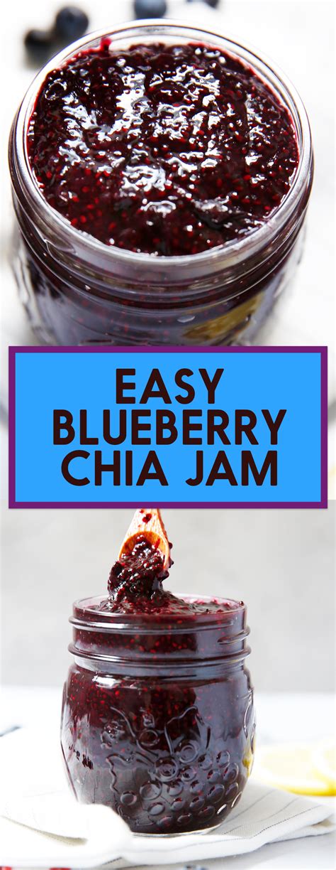 Easy Blueberry Jam With Chia Seeds Lexi S Clean Kitchen