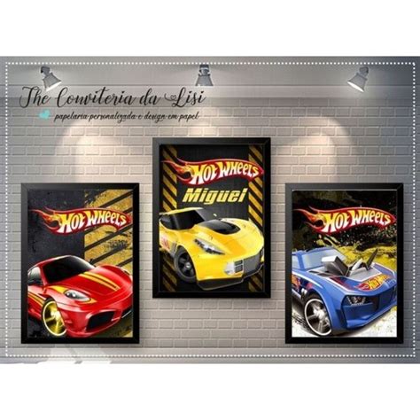 Quadro Decorativo Hot Wheels Personalizado Seu Nome Shopee Brasil