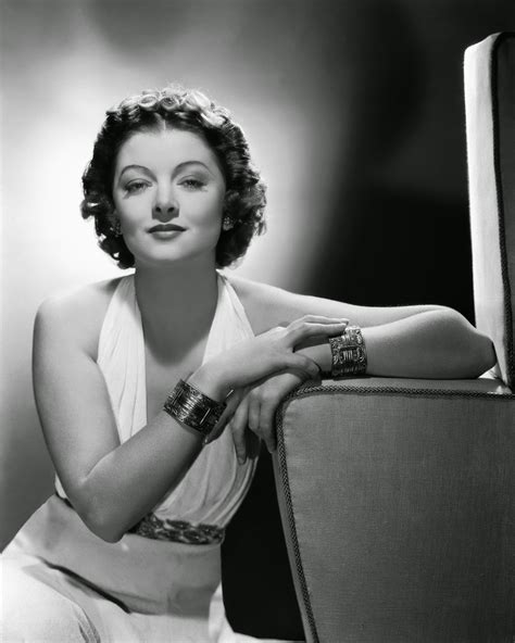 Actress Myrna Loy