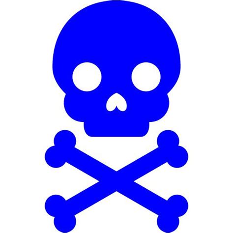 Blue Toxic Icon Free Blue Sign Icons