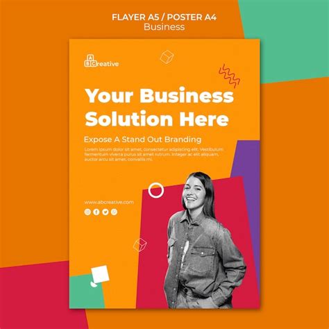 Free Psd Business Solution Flyer Template