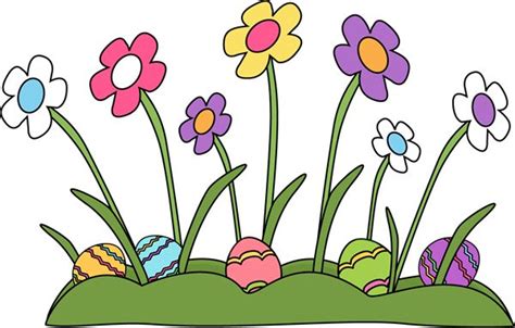 easter clipart | Easter Eggs Hidden in the Grass Clip Art Image ...