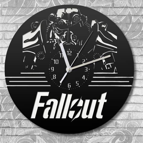 Настенные часы деревянные бесшумные игры fallout фолаут - 475 - купить ...