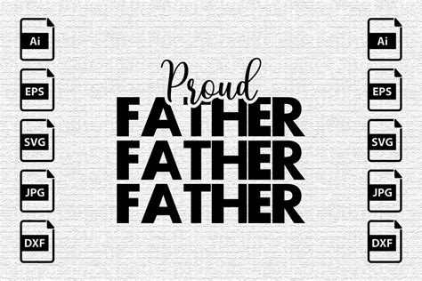 Proud Father Svg Design Graphic By Eye Catch Design67 · Creative Fabrica