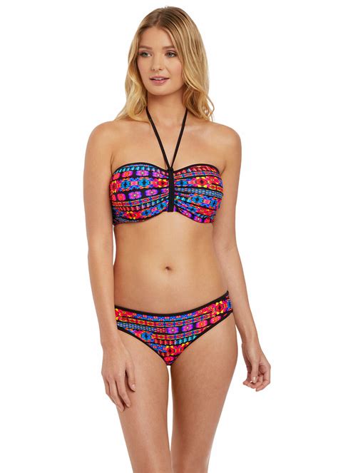 Freya Echo Beach Multi Underwire Padded Bandeau Bikini Top Brief Set