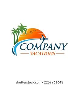 Travel Agent Logo Design Vector Illustration Stock Vector (Royalty Free ...