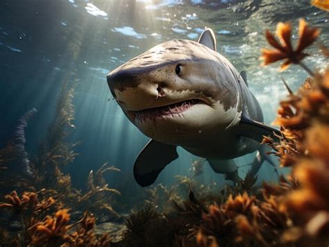 Premium Ai Image Shark In Its Natural Habitat Wildlife Photography