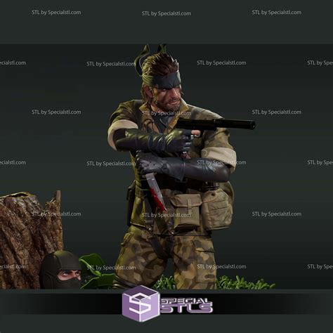 Naked Snake Metal Gear Solid Digital Sculpture Specialstl