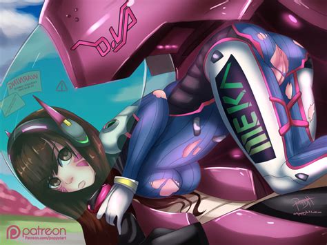 Dva Battle Damage By Poppytart Hentai Foundry