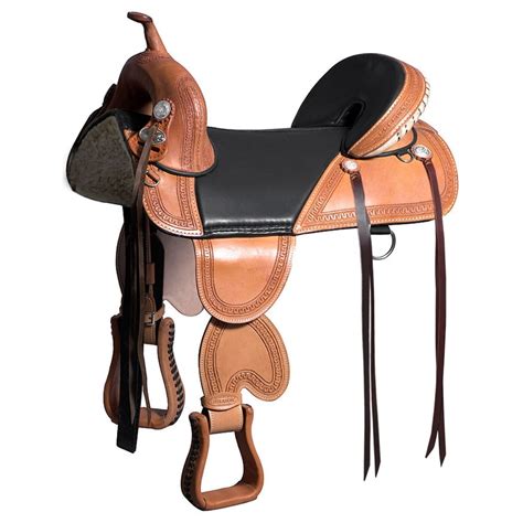 Hilason Western Horse Treeless Trail Saddle Genuine American Leather