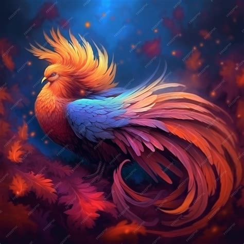 Premium Ai Image A Beautiful Majestic Phoenix Bird