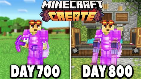 I Survived 800 Days With The Create Mod In Hardcore Minecraft YouTube